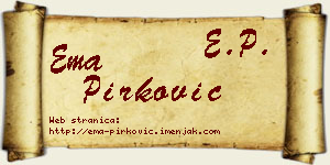 Ema Pirković vizit kartica